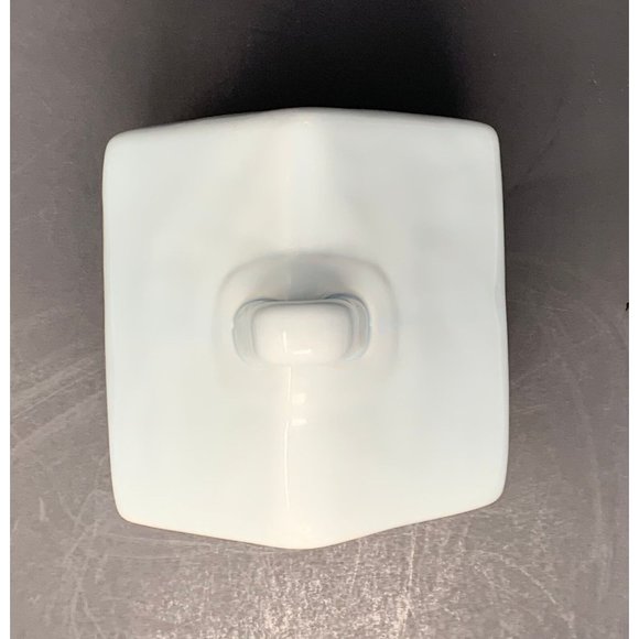 RAE DUNN SNOW DAY Light Blue Square Birdhouse LL Long Letter Farmhouse Magenta - Picture 5 of 8